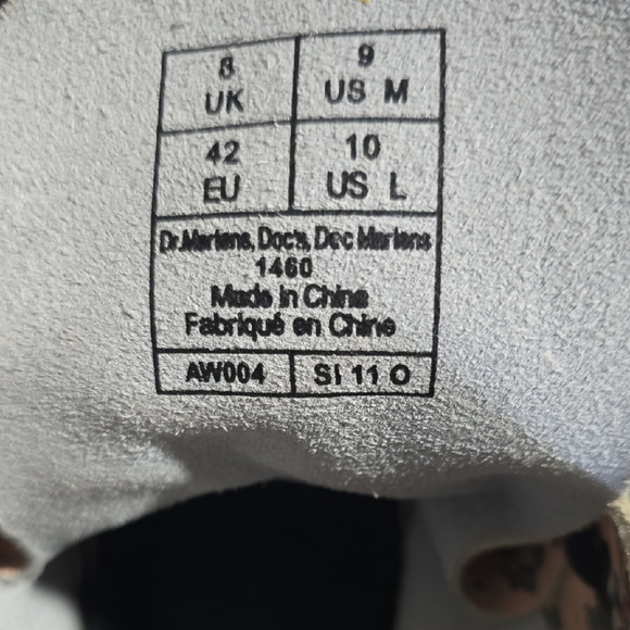 Dr. Martens Pink Floral Combat Boots - Picture 4 of 5